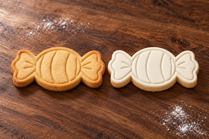 Wrapped Sweet plain and white fondant cookie examples