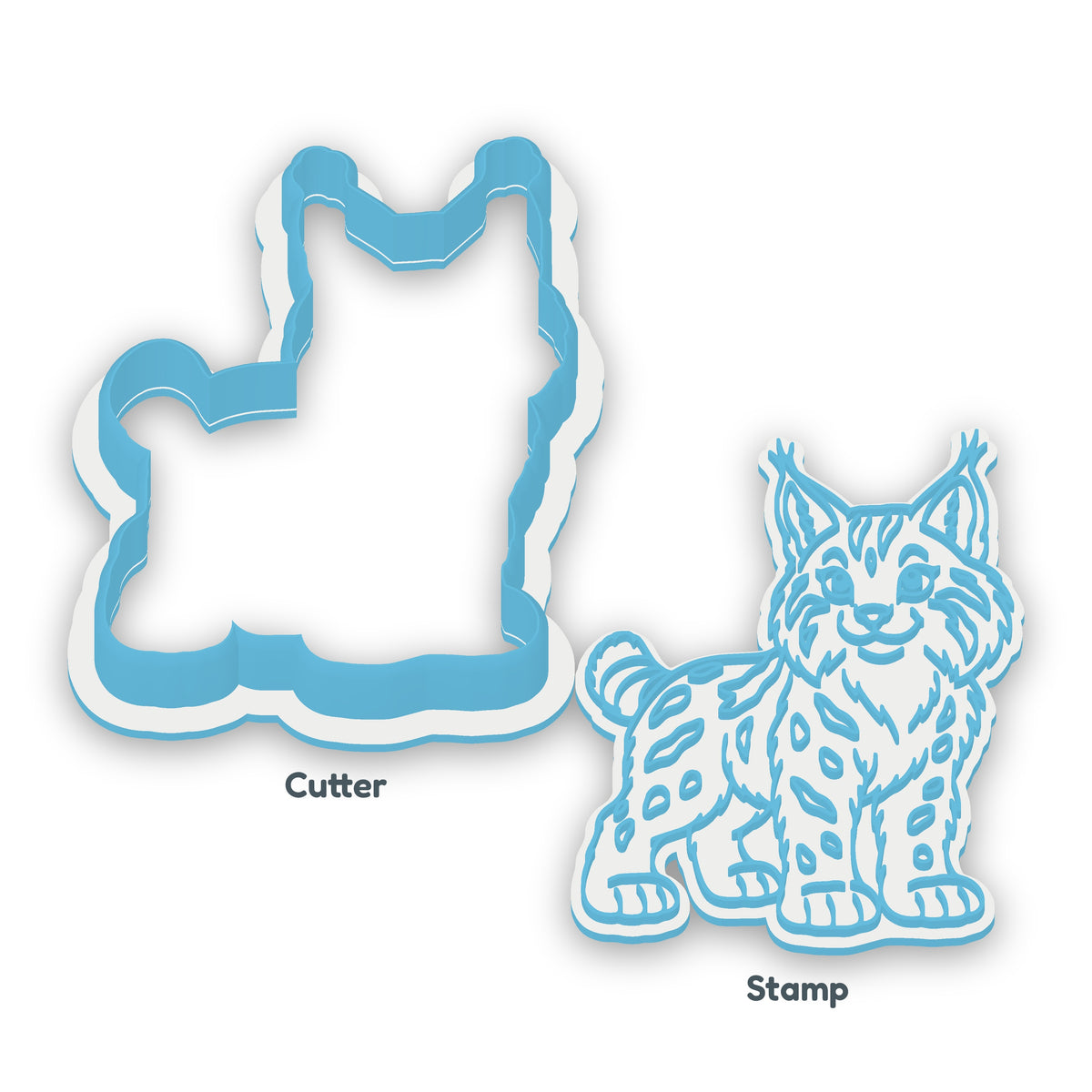 Lynx separate cookie cutter and matching embosser