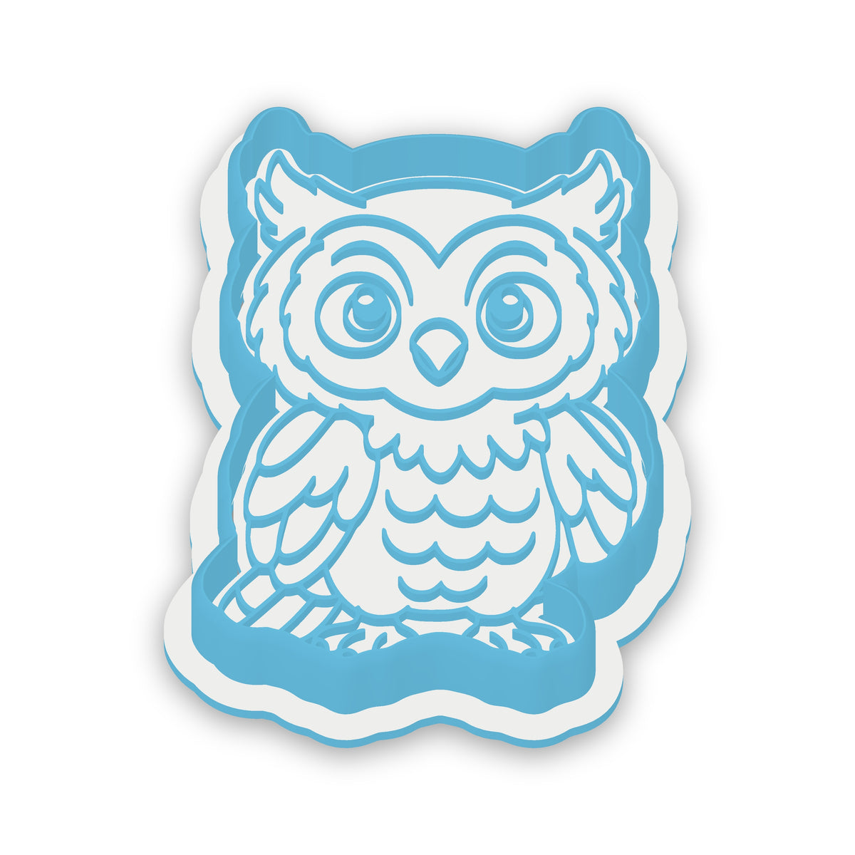 Owl assembled cutter and embosser