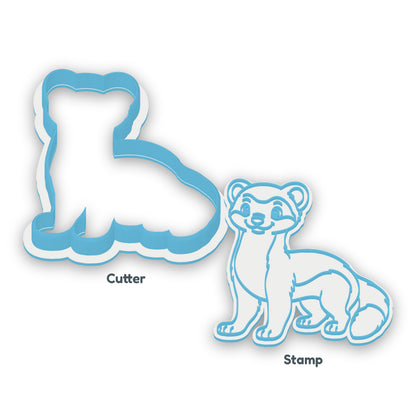 Weasel separate cookie cutter and matching embosser