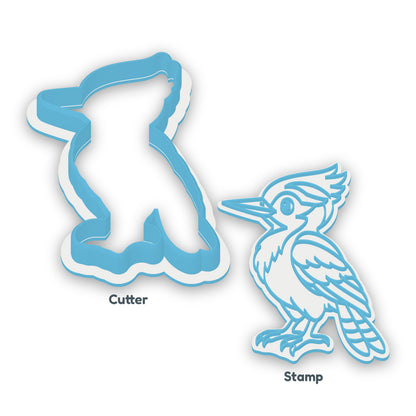 Woodpecker separate cookie cutter and matching embosser